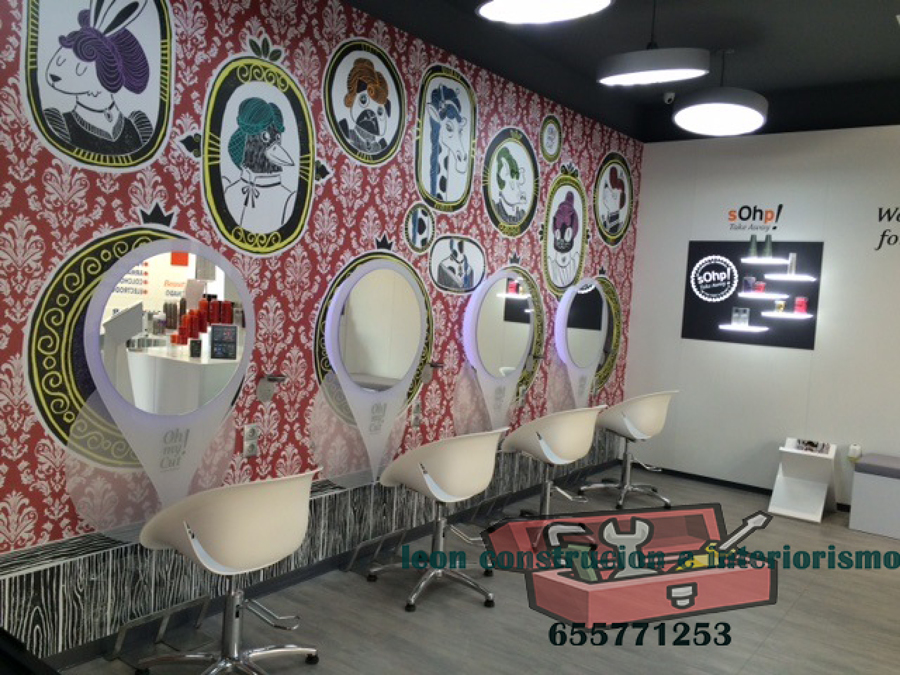 Vinilo decoarativo colocado en pared de pladur 