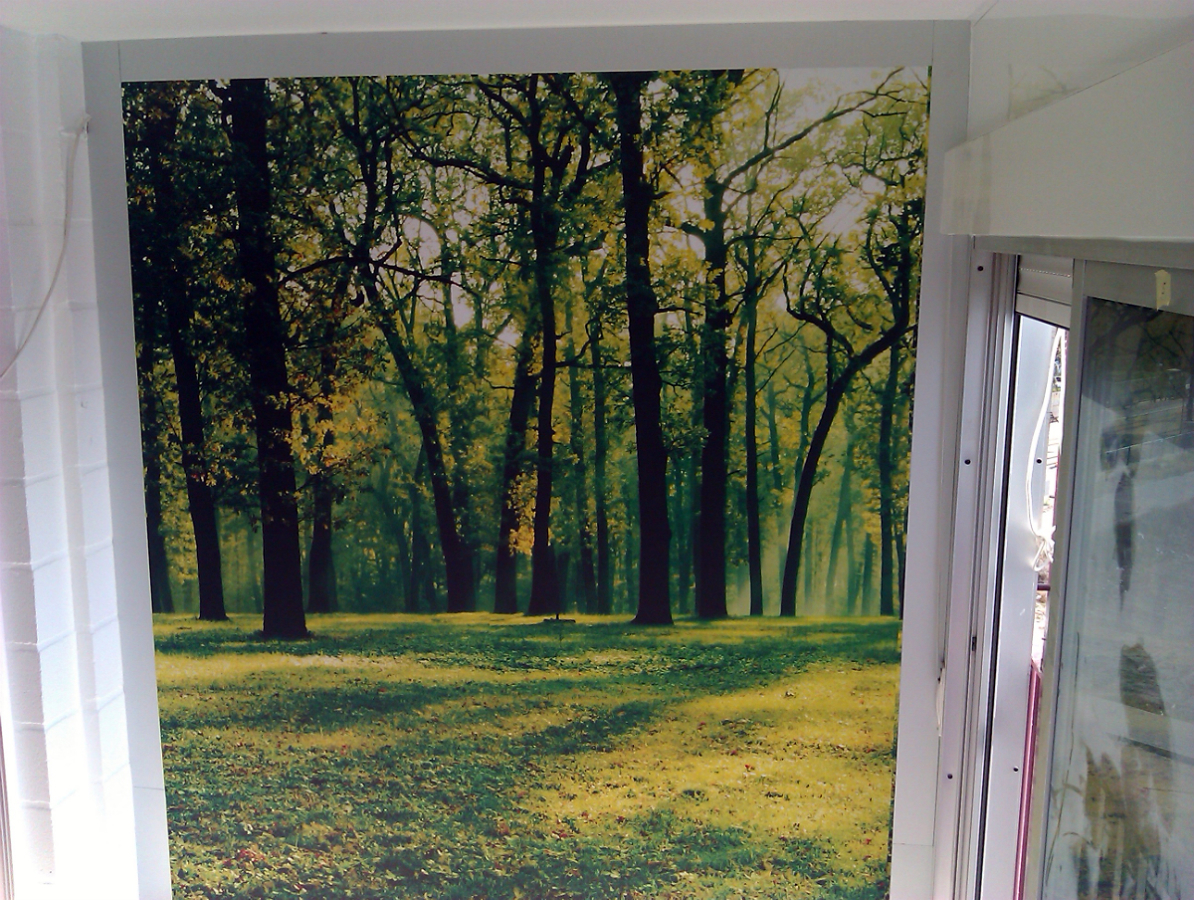 Vinilo decorativo en terraza de apartamento