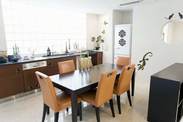 Vinilos "Modern Jungle" en el comedor