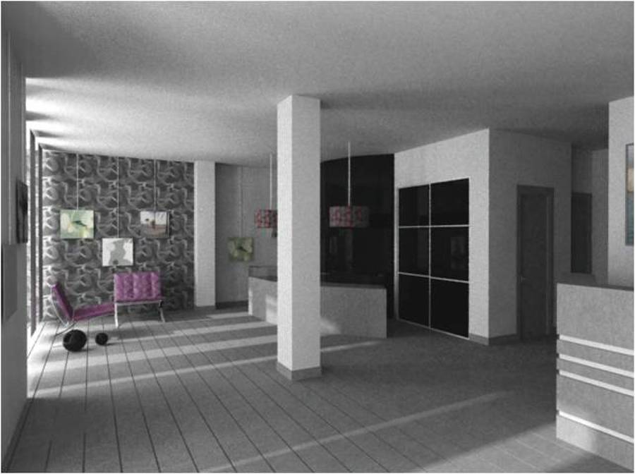 vista 3D antes de realizar la obra