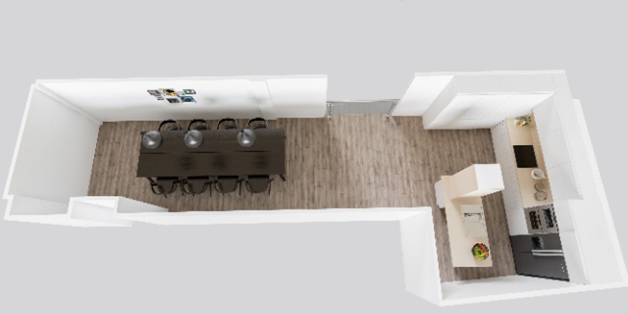 vista aerea de comedor