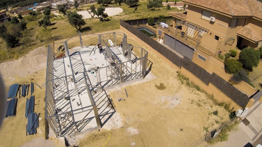 Vista aérea de la parcela