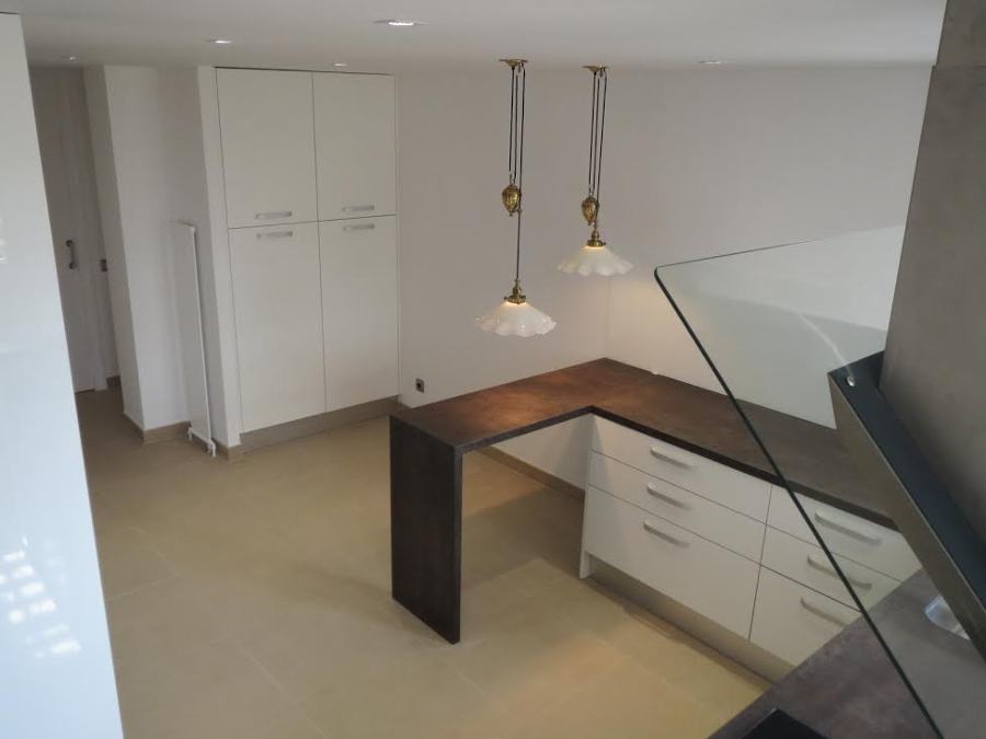 Vista alta de la cocina