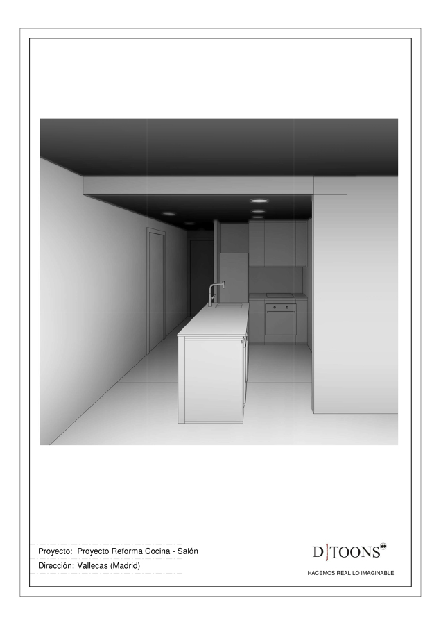 Vista Cocina desde Salón