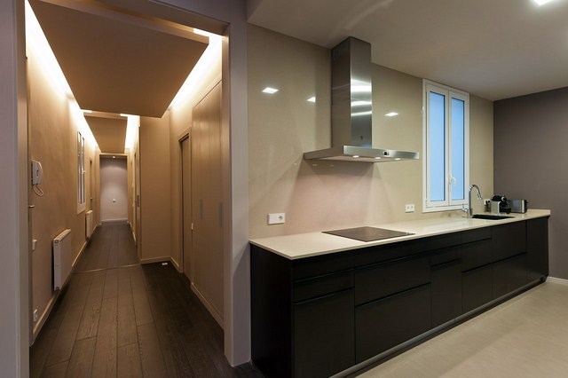 Vista cocina-pasillo