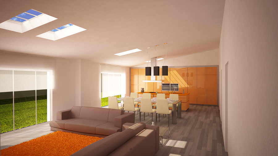 Vista comedor + cocina