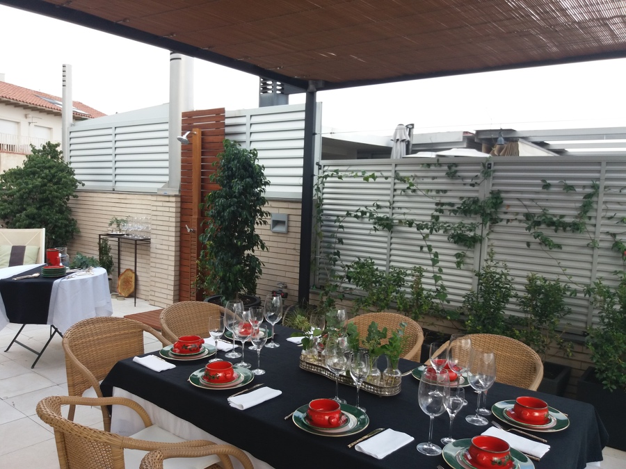 Vista comedor terraza