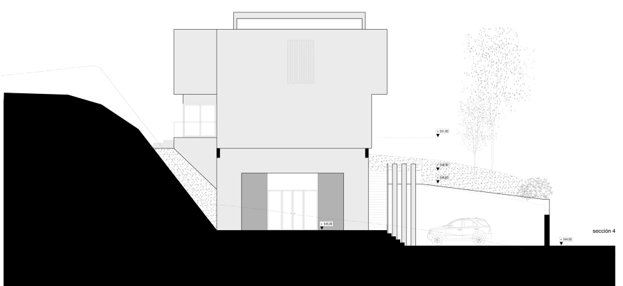 Vista contención de tierras.