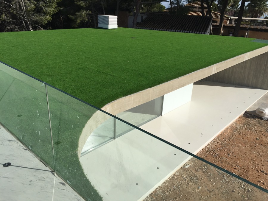 Vista cubierta plana no transitable