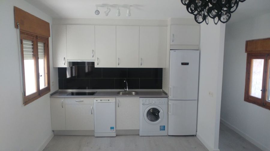 Vista de cocina-salón