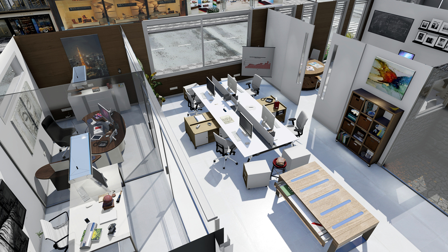 Vista de corte elevado general 2