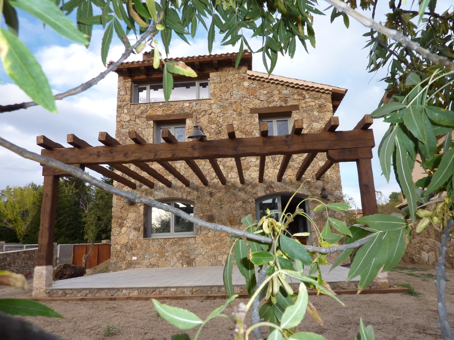 Vista de la casa desde la ducha tropical