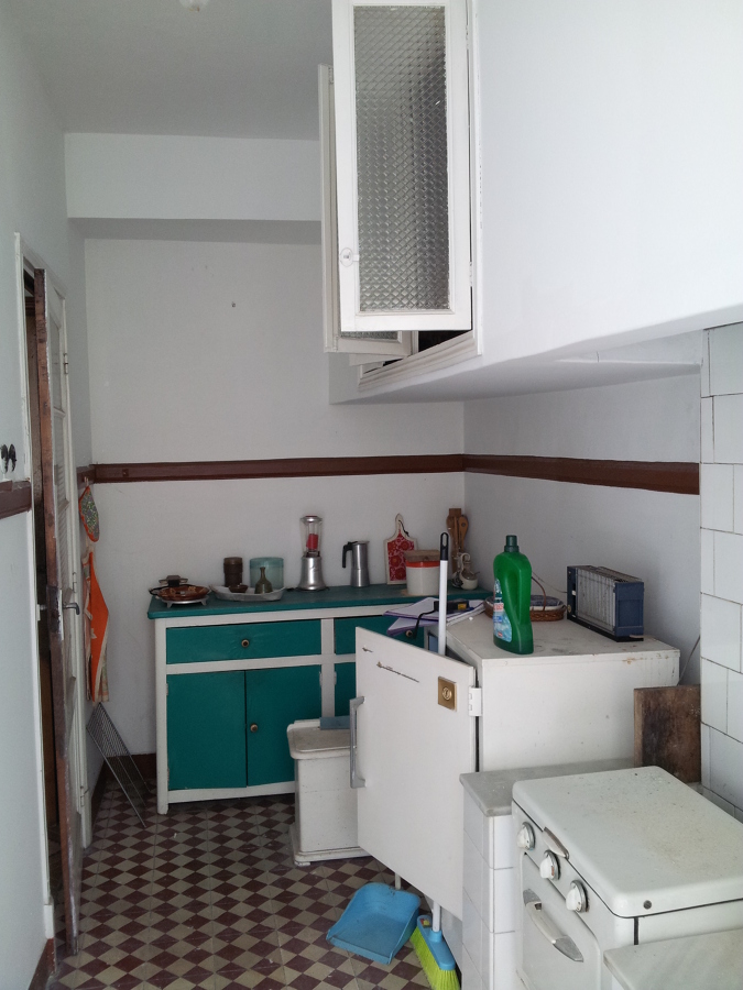 Vista de la cocina antigua.