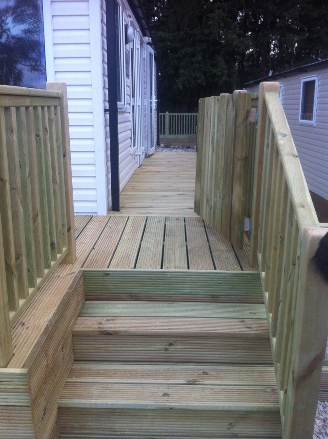 vista de la escalera