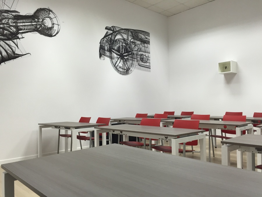 Vista de la sala de formación 