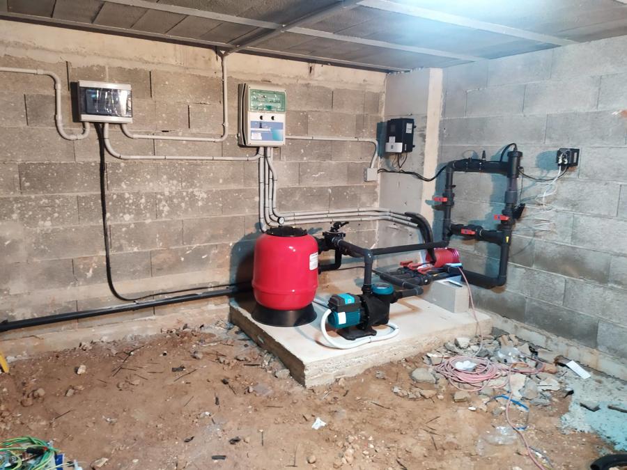 Vista de la totalidad con los cuadros de protección