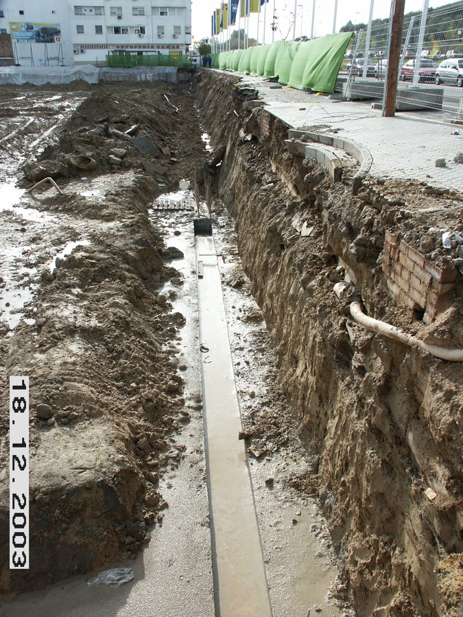 VISTA DE MURETES GUÍAS DE LOS MUROS PANTALLAS