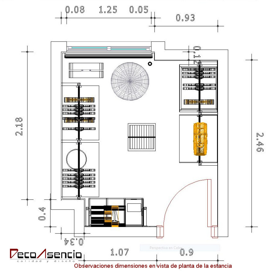Vista de planta Redimensionado del proyecto 
