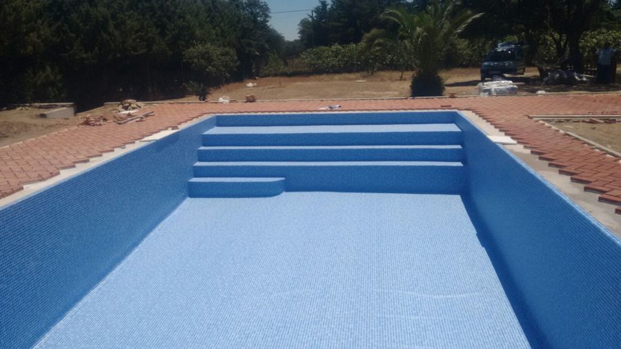 Vista de revestimiento Liner colocado