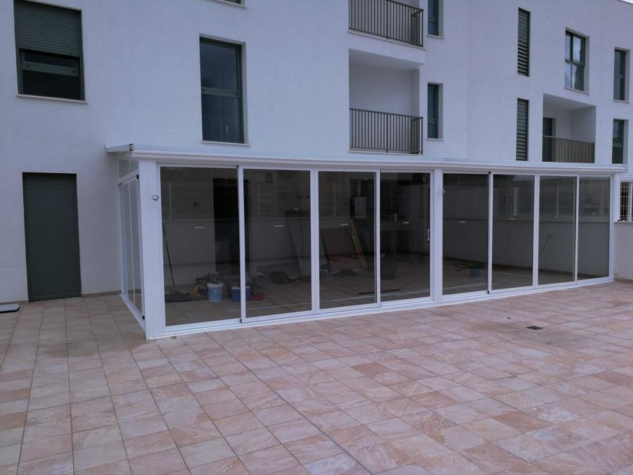 Vista del cerramiento desde el exterior