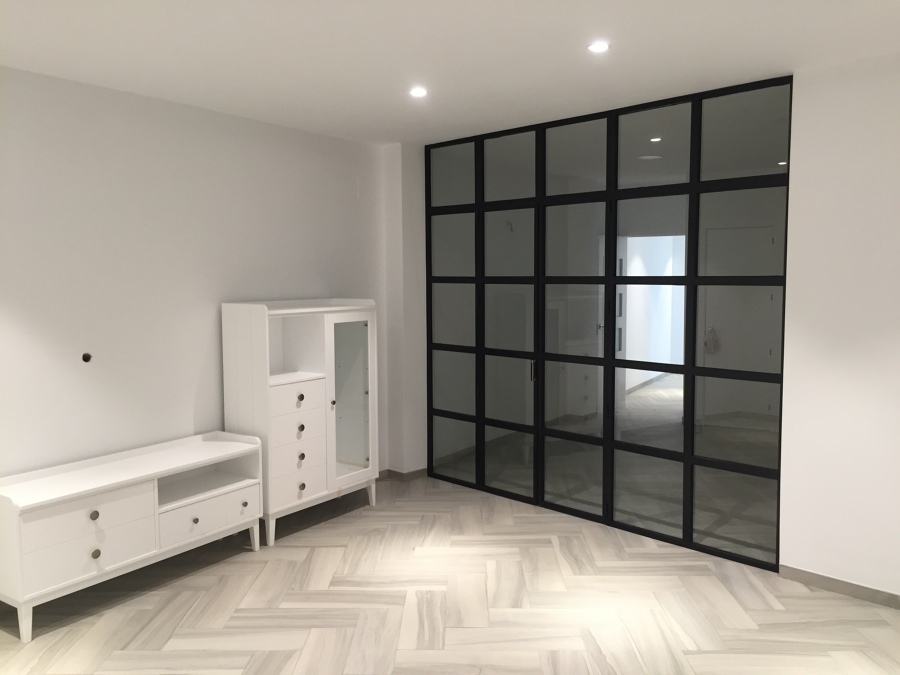 Vista del cerramiento salon/cocina