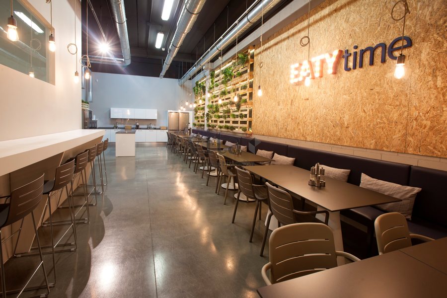 Vista del comedor de empleados