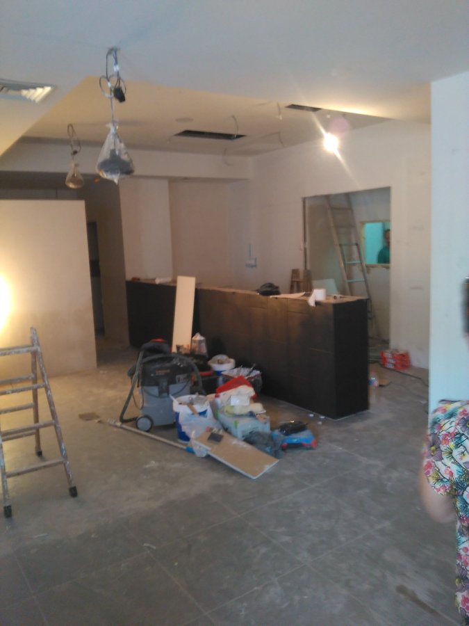 Vista del fondo del local