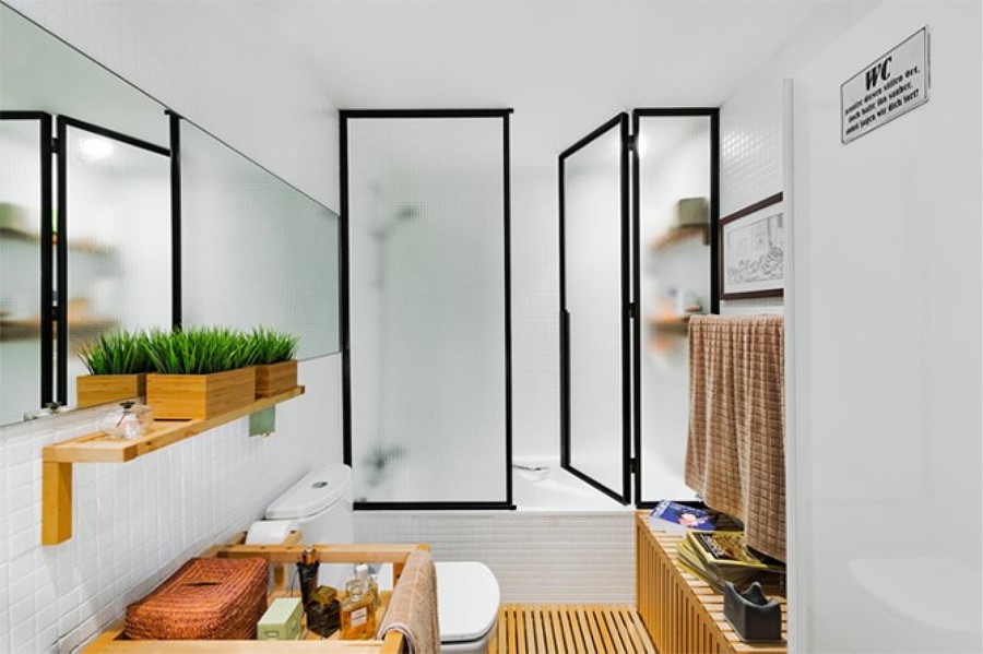 Vista del interior del baño.