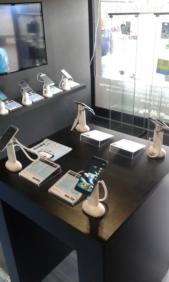 Vista del Mural de la TV con Mesa de centro expositora