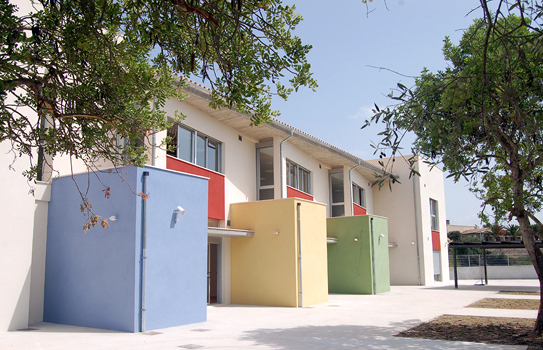 Vista del pati d'infantil