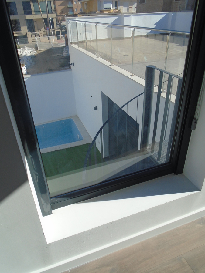 Vista del patio desde la habitación principal