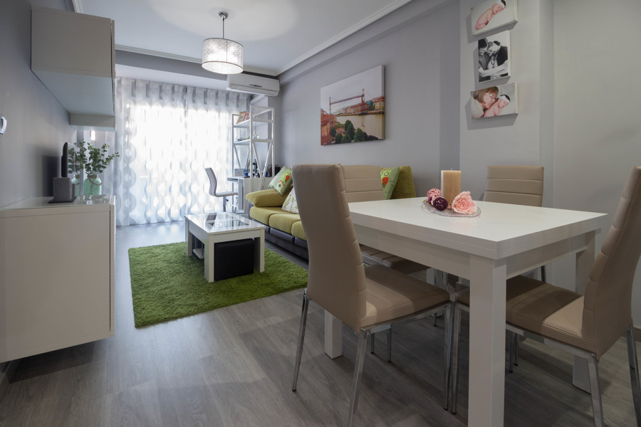 vista del salón después