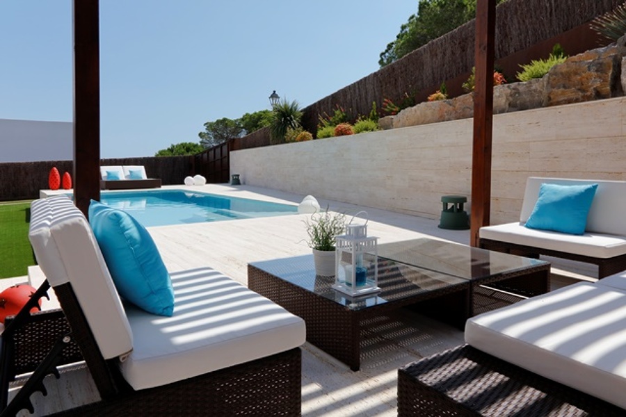 Vista des de la sala de estar exterior