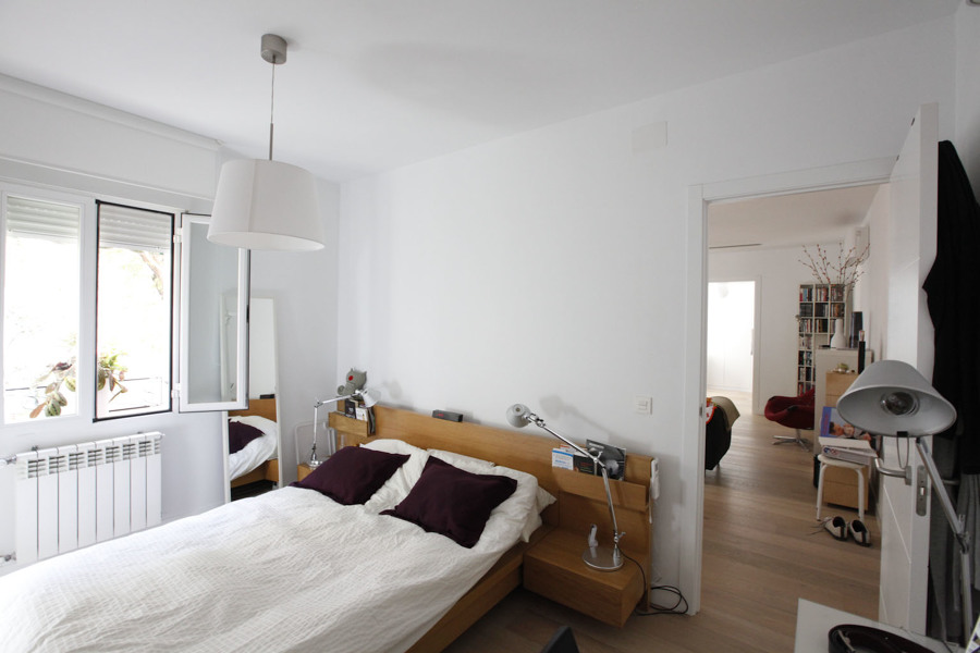 Vista desde el dormitorio hacia el salón