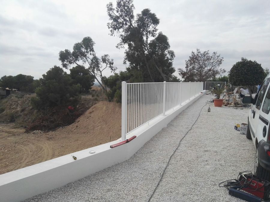 Vista desde el interior de la parcela
