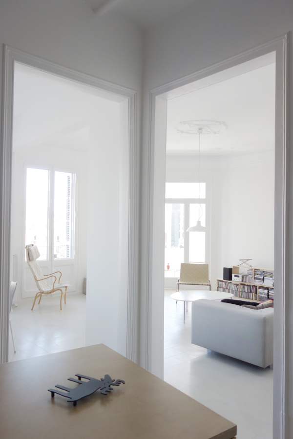 vista desde la cocina al salón