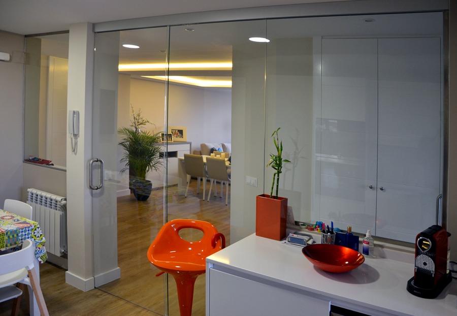 Vista desde la cocina al salón