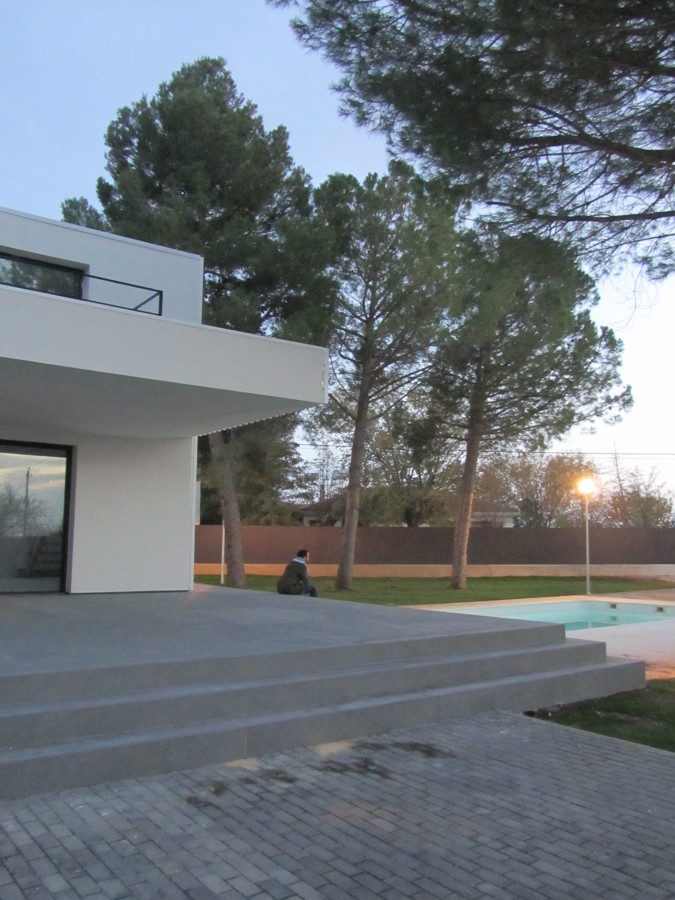 Vista desde la terraza cubierta.