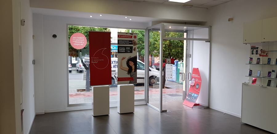 Vista escaparate desde interior