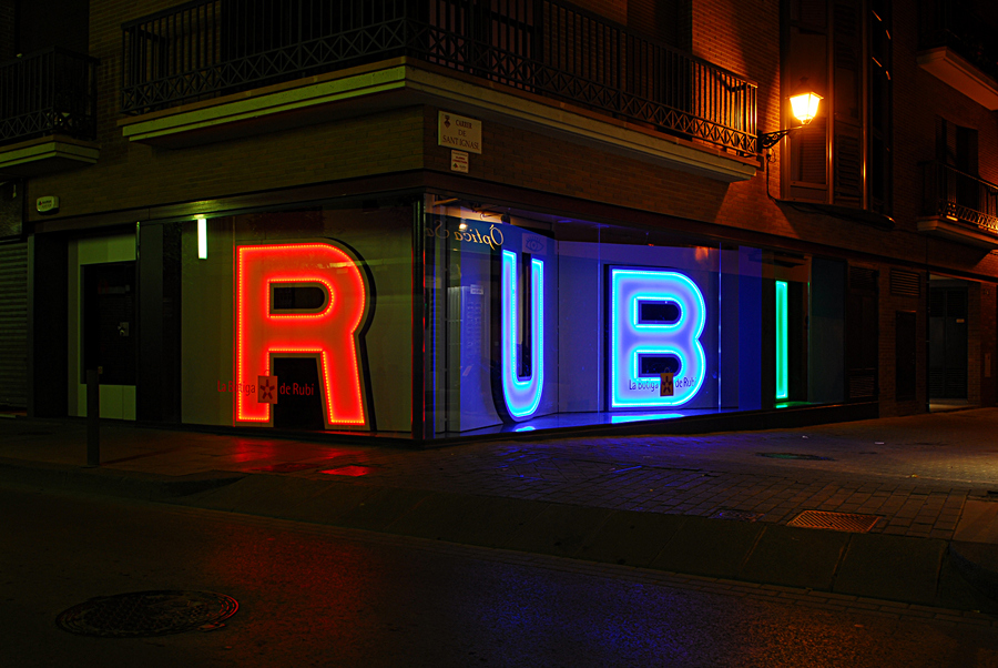 Vista exterior escaparate