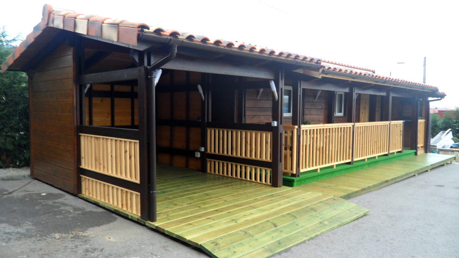 Vista exterior vivienda prefabricada