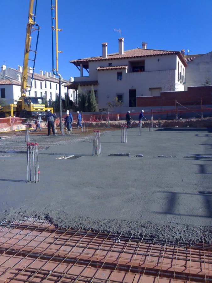 vista forjado hormigonado fratasado