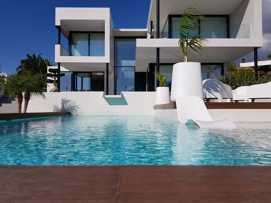 Vista frontal de fachada