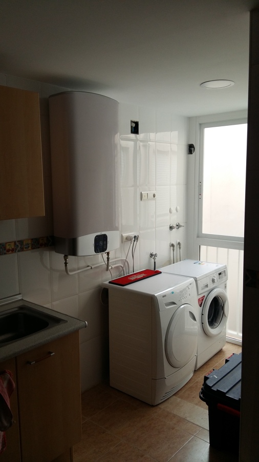 Vista frontal del espacio donde hay que realizar el trabajo