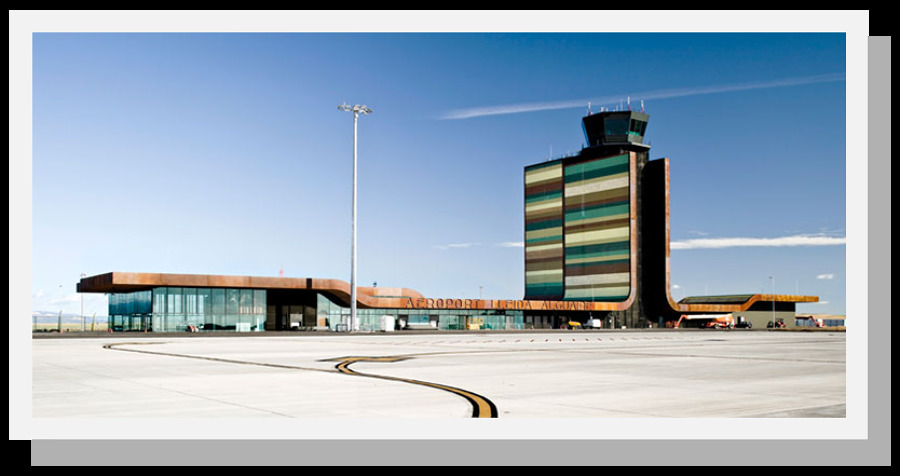 Vista general Aeropuerto Lleida-Alguaire