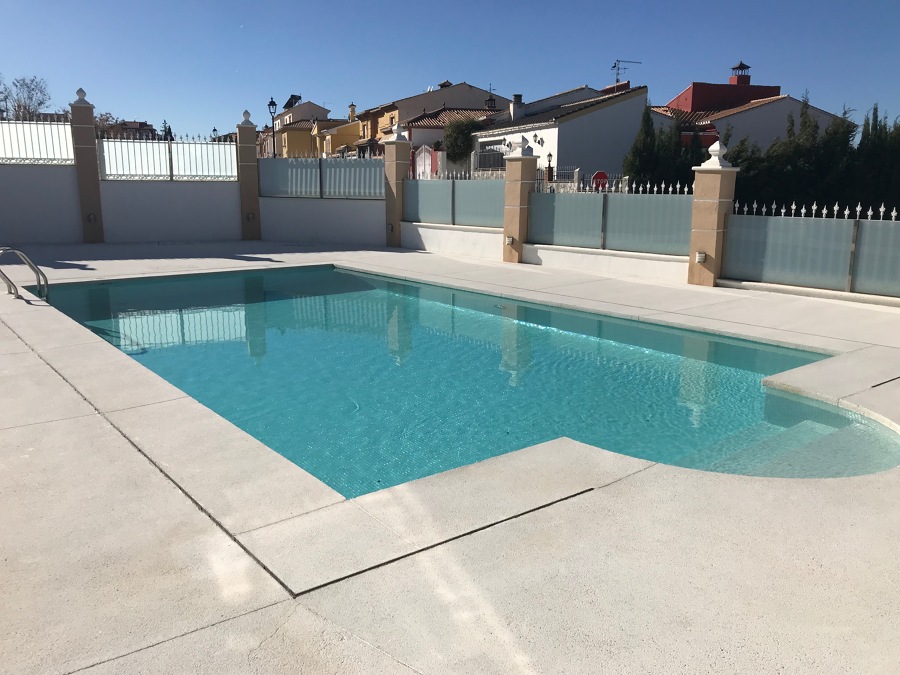 Vista general piscina