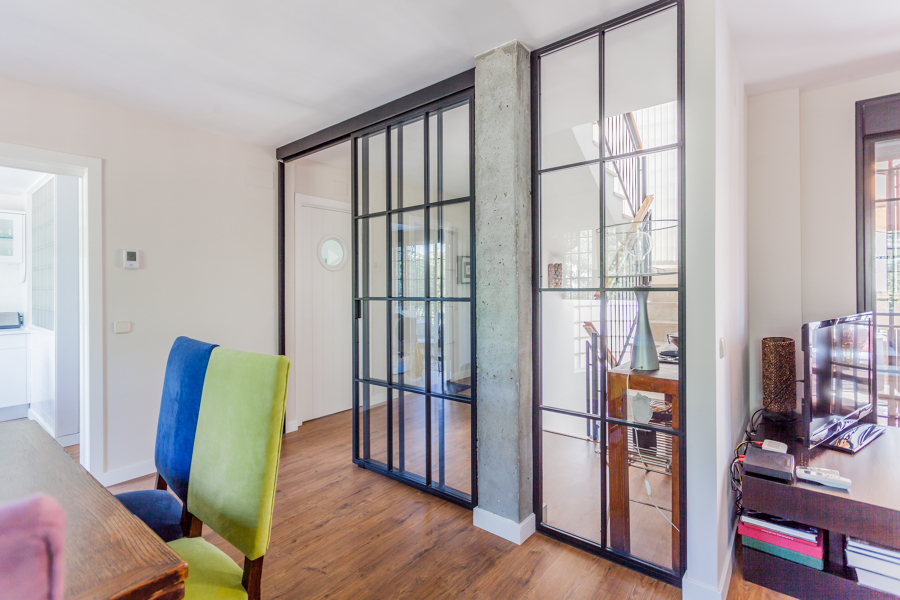 Vista general puertas forja