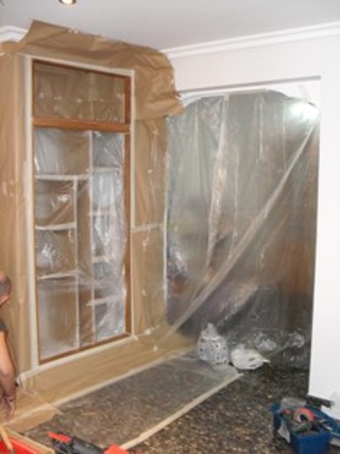 Vista generica empapelado y plastificado