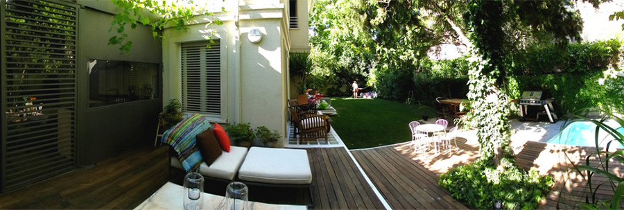 Vista hacia el jardín