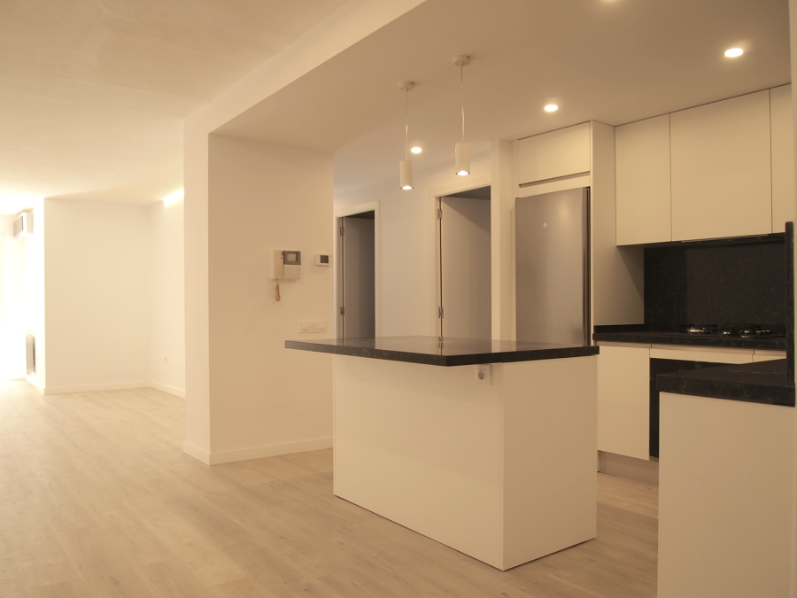 Vista hacia la cocina